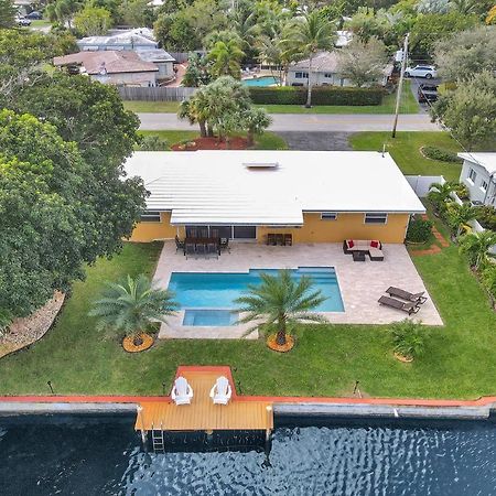 New! Waterfront Heated Pool & Jacuzzi 2 Mi To Beach - Fishing Pier Relaxing Spa & Hammock Fort Lauderdale Ngoại thất bức ảnh