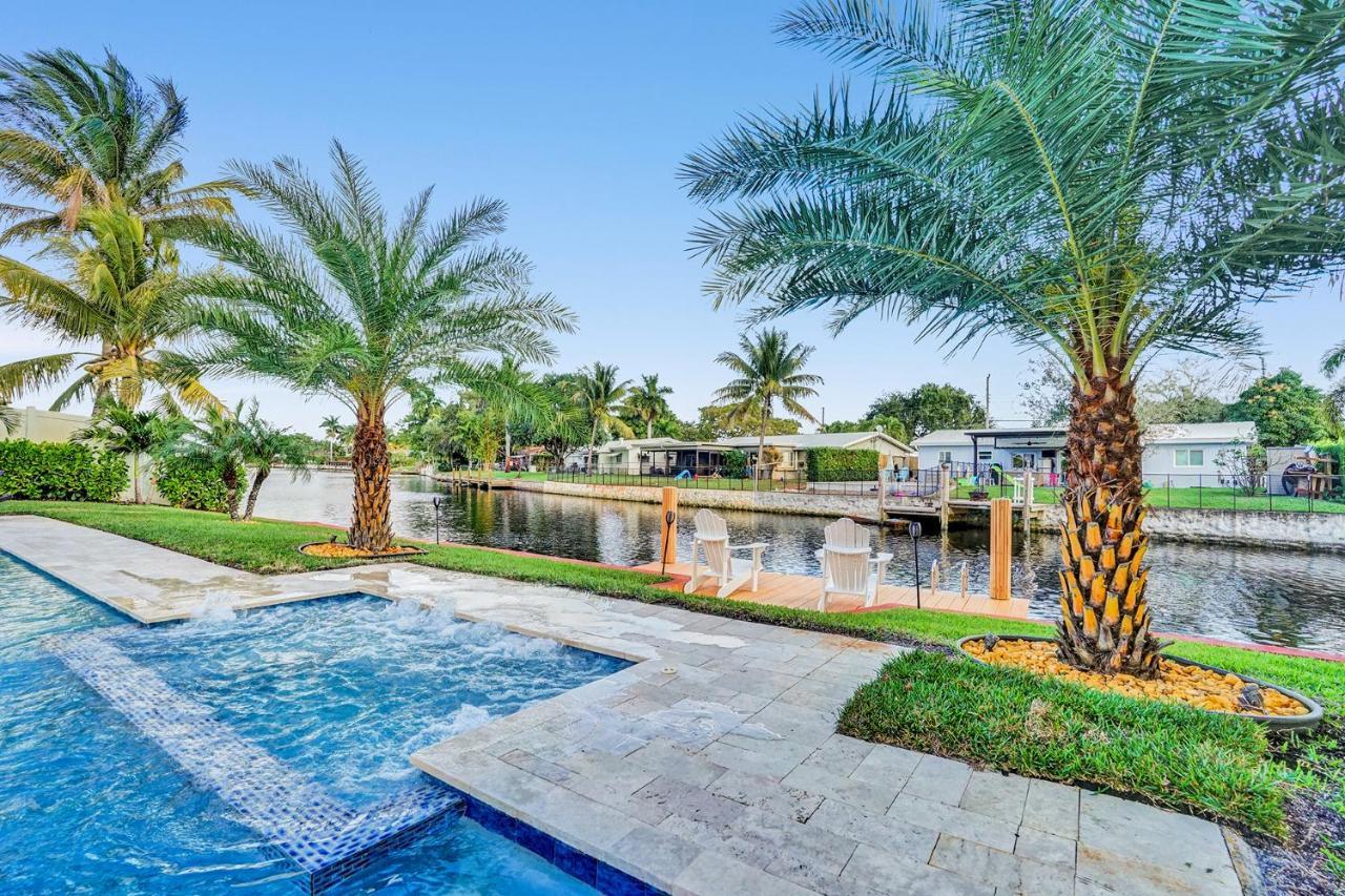New! Waterfront Heated Pool & Jacuzzi 2 Mi To Beach - Fishing Pier Relaxing Spa & Hammock Fort Lauderdale Ngoại thất bức ảnh