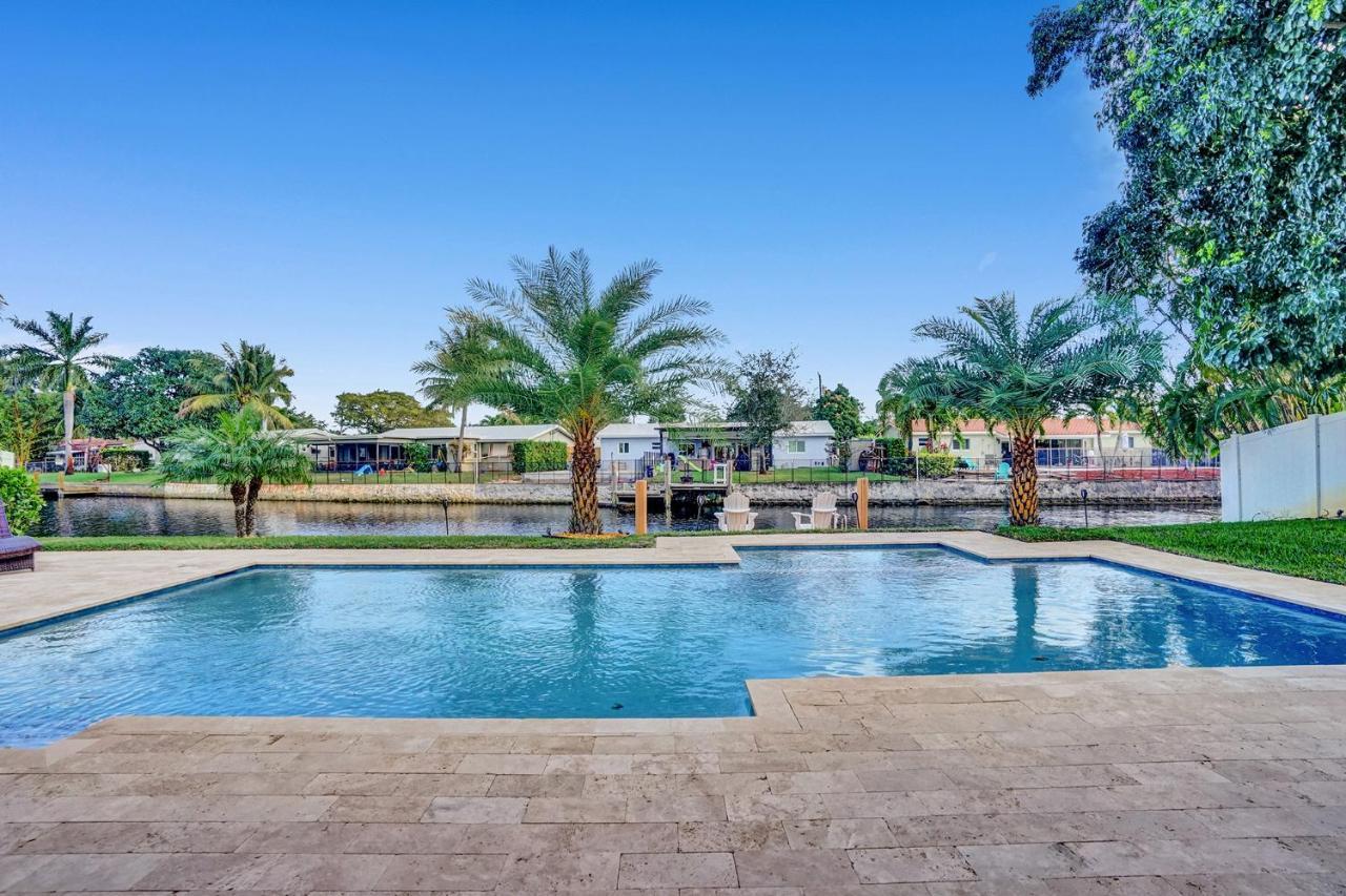 New! Waterfront Heated Pool & Jacuzzi 2 Mi To Beach - Fishing Pier Relaxing Spa & Hammock Fort Lauderdale Ngoại thất bức ảnh