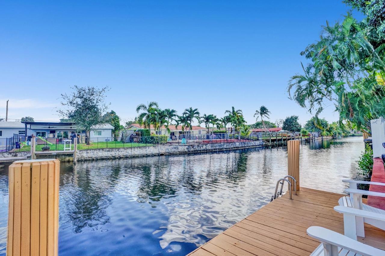 New! Waterfront Heated Pool & Jacuzzi 2 Mi To Beach - Fishing Pier Relaxing Spa & Hammock Fort Lauderdale Ngoại thất bức ảnh