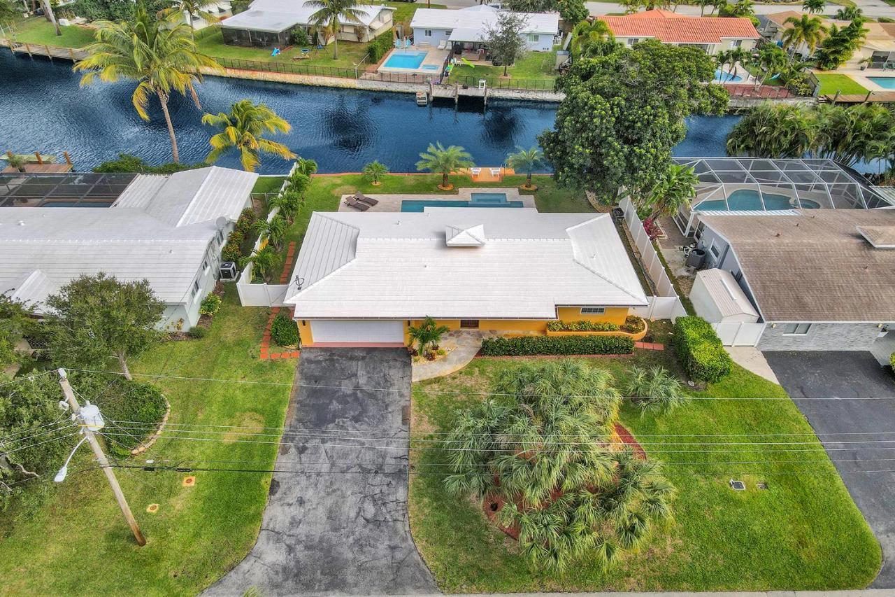 New! Waterfront Heated Pool & Jacuzzi 2 Mi To Beach - Fishing Pier Relaxing Spa & Hammock Fort Lauderdale Ngoại thất bức ảnh