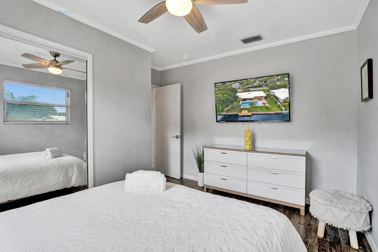 New! Waterfront Heated Pool & Jacuzzi 2 Mi To Beach - Fishing Pier Relaxing Spa & Hammock Fort Lauderdale Ngoại thất bức ảnh