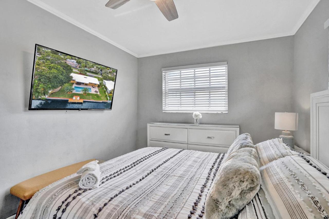 New! Waterfront Heated Pool & Jacuzzi 2 Mi To Beach - Fishing Pier Relaxing Spa & Hammock Fort Lauderdale Ngoại thất bức ảnh