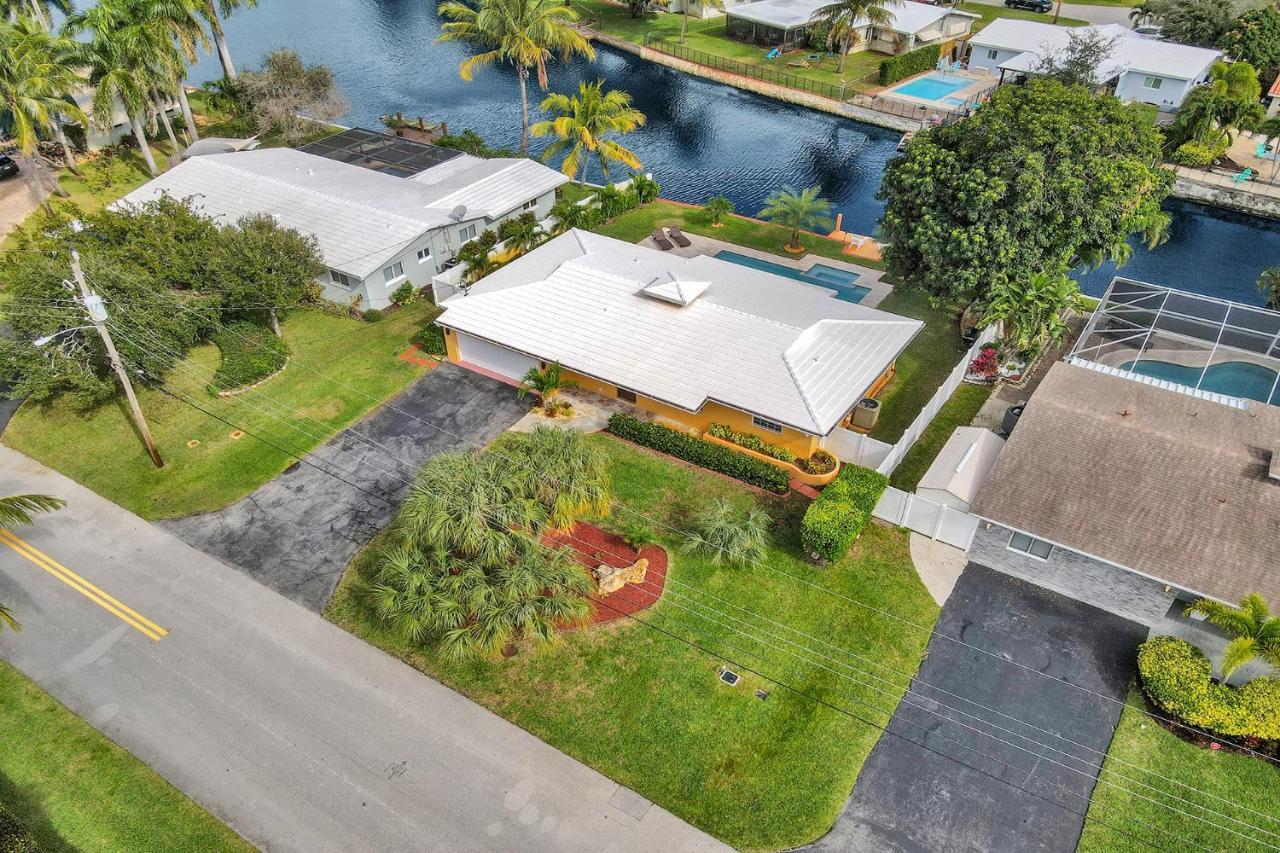 New! Waterfront Heated Pool & Jacuzzi 2 Mi To Beach - Fishing Pier Relaxing Spa & Hammock Fort Lauderdale Ngoại thất bức ảnh