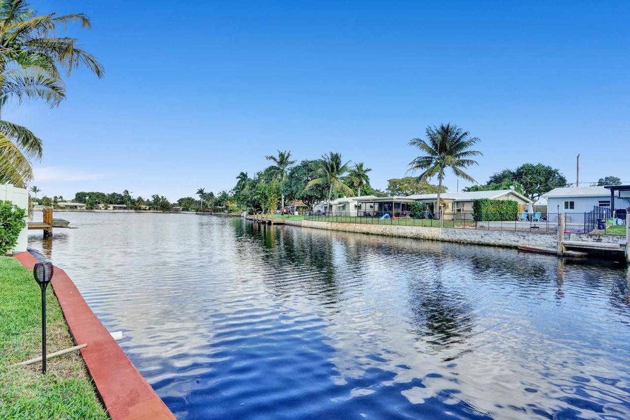 New! Waterfront Heated Pool & Jacuzzi 2 Mi To Beach - Fishing Pier Relaxing Spa & Hammock Fort Lauderdale Ngoại thất bức ảnh