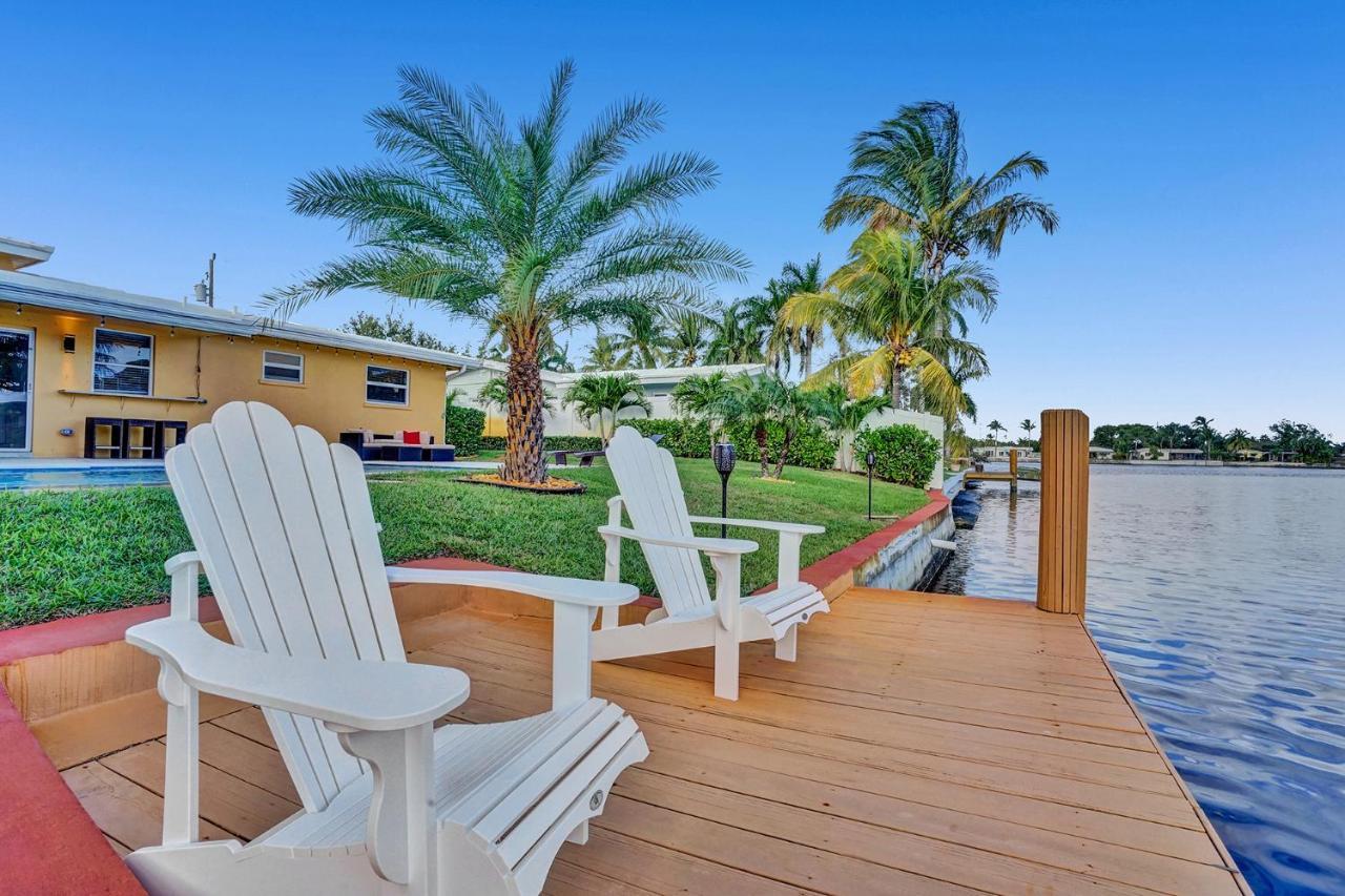 New! Waterfront Heated Pool & Jacuzzi 2 Mi To Beach - Fishing Pier Relaxing Spa & Hammock Fort Lauderdale Ngoại thất bức ảnh