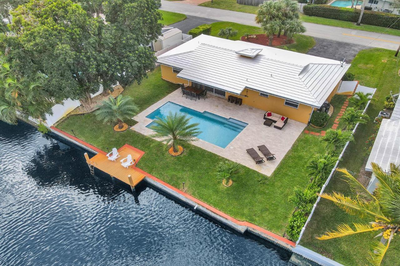 New! Waterfront Heated Pool & Jacuzzi 2 Mi To Beach - Fishing Pier Relaxing Spa & Hammock Fort Lauderdale Ngoại thất bức ảnh