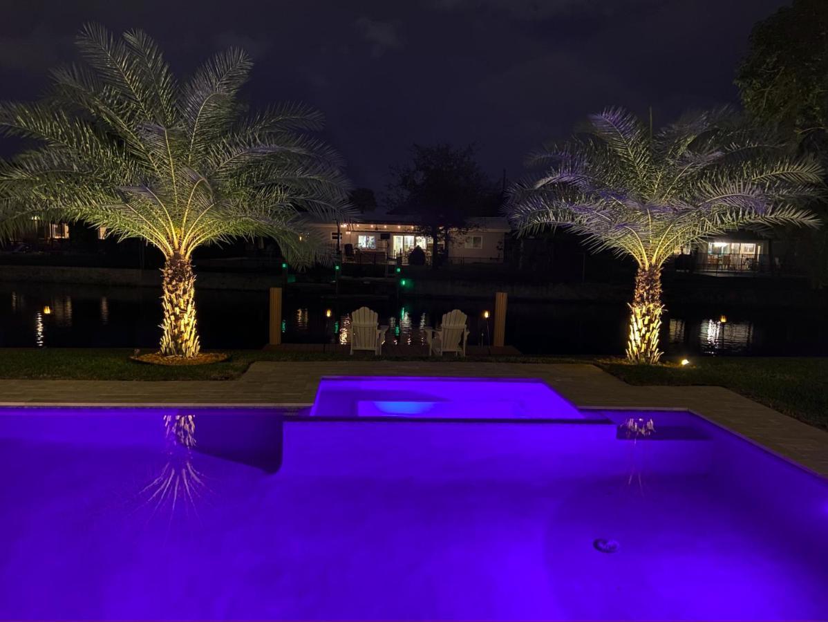 New! Waterfront Heated Pool & Jacuzzi 2 Mi To Beach - Fishing Pier Relaxing Spa & Hammock Fort Lauderdale Ngoại thất bức ảnh