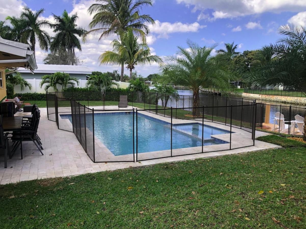 New! Waterfront Heated Pool & Jacuzzi 2 Mi To Beach - Fishing Pier Relaxing Spa & Hammock Fort Lauderdale Ngoại thất bức ảnh
