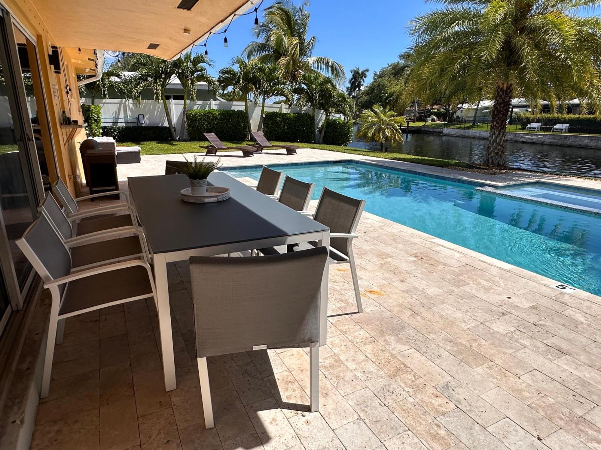 New! Waterfront Heated Pool & Jacuzzi 2 Mi To Beach - Fishing Pier Relaxing Spa & Hammock Fort Lauderdale Ngoại thất bức ảnh